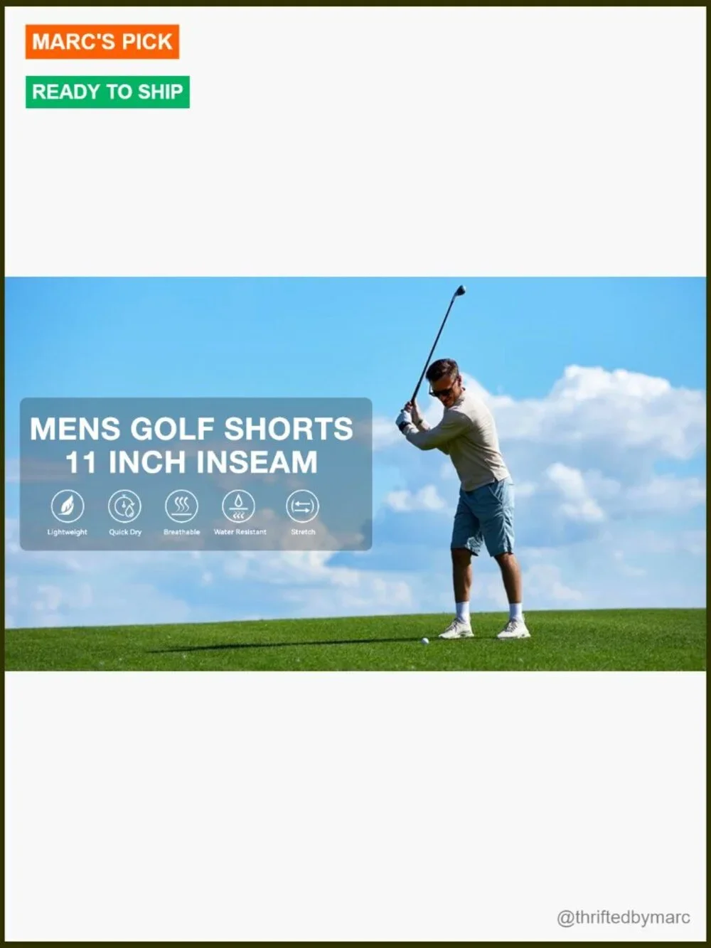 Men's Stretch Golf Shorts 8